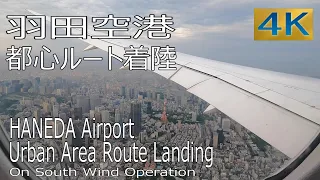 【羽田都心ルート】大都会上空を滑空する絶景の機窓！ / C滑走路への着陸12分ノーカット / JAL124便(伊丹-羽田)  / 4K60p