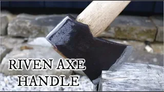 From tree to handles: hand tool only felling, bucking, riving and carving traditional axe handles