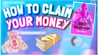 HOW TO *ACTUALLY* CLAIM YOUR MONEY FROM FORTNITE TOURNAMENTS