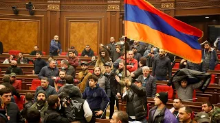 Nagorno-Karabakh deal leads to protesters storming Armenia’s parliament