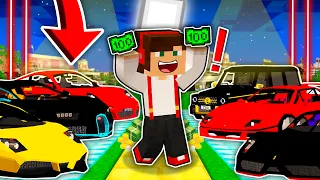 ZOSTAŁEM WŁAŚCICIELEM NAJDROŻSZYCH SAMOCHODÓW 🤑 W MINECRAFT?! GPLAY & LUMI