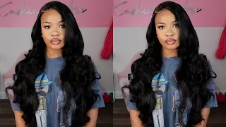 PERFECT HAIR, PERFECT INSTALL, & PERFECT CURLS 🎀🌸 | 28" Body Wave HD Lace Wig ft Wiggins Hair 💕