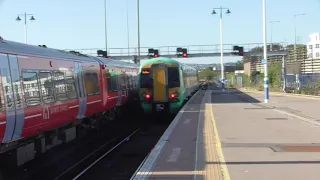 Southern Class 377 404-377 154 Departure Brighton for Hastings via Eastbourne