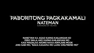 Paboritong Pagkakamali - Nateman Karaoke Version (By 9Lives)