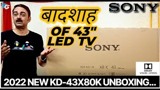 2022 New 43X80K | king of 43" led 4K (Google TV)with Dolby Vision Atmos   & Review  in हिंदी