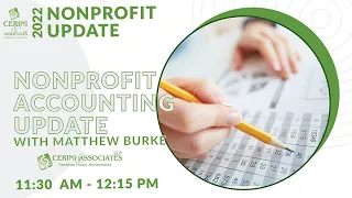 NFP Update 2022 Part IV Track A - Nonprofit Accounting Update