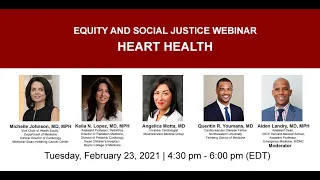 Equity and Social Justice Webinar - Heart Health