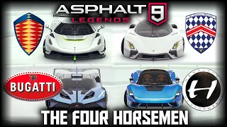 The 𝟒 𝐅𝐀𝐒𝐓𝐄𝐒𝐓 Cars in ASPHALT 9