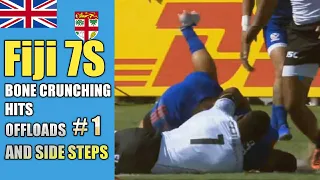Fiji Rugby 7s Bone Crunching Hits Offloads and Side Steps #1