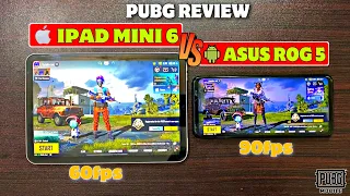 iPad Mini 6 Vs ROG 5 PUBG Test | 90fps vs 60fps pubg | Price | Battery? | Heat & Lag | Best For PUBG