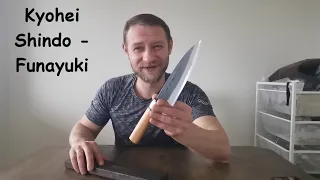 Обзор японского ножа Kyohei Shindo - Funayuki (Aogami 2)