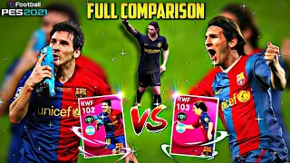 102 ICONIC MESSI VS 103 ICONIC MESSI - FULL COMPARISON 💯 Which Card Is Better ? 🤔 Pes 2021 Mobile