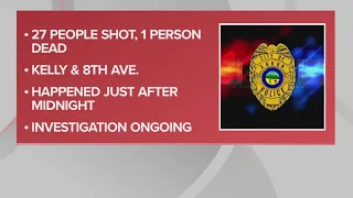 Mass shooting in Akron leaves 1 dead, police say 27 people shot