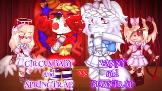 CIRCUS BABY and SPRINGTRAP vs. VANNY and BURNTRAP Singing Battle | VanBeth AU