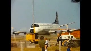 Short clips of Lydd, Lympne and Southend  or Stanstead Airports in the 1960's (Dubbed Audio)