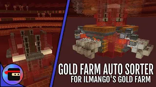 Item Sorter & Sword Burner for Ilmango's Gold/XP Farm! | Minecraft Redstone Tutorial