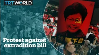 Hong Kong protesters rally against Beijing's extradition bill