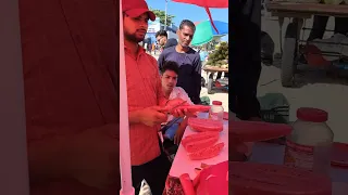 Making Of Mix Fruit Chaat In 20 Rupees Per Plate At Juhu Beach Mumbai INDIA | Travel With Muzammil