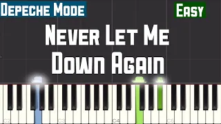 Depeche Mode - Never Let Me Down Again Piano Tutorial | Easy