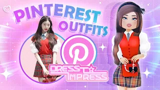 I FOUND A Picture From PINTEREST & Used It As My OUTFIT In DRESS To IMPRESS ROBLOX..?!