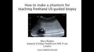 Ultrasound biopsy phantom recipe