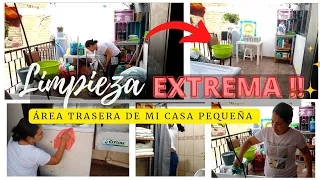 Limpieza EXTREMA ‼️ Área de Lavado🧼 Baño🚽Patio pequeño✨ Receta,Motívate‼️ya tenemos lavadora ✅🙏