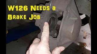 W126 Needs Brakes - Suspension Updates -  Battery Tray - Nasty !