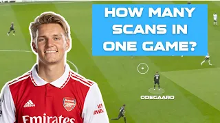 We Counted Every Time Odegaard Checked his Shoulder in a Game