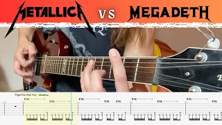 Metallica vs. Megadeth Riff Gauntlet: 16 Classics Unleashed (with TAB)