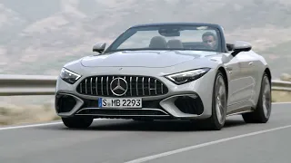 New Mercedes SL 2022 - driving & EXHAUST sound (AMG SL 55)