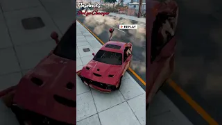 Dodge Challenger Doing Donuts crash Flashbacks | Simulation