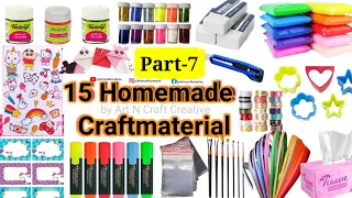 15 Home made craft materials items/How to make Craft Materials in home for School/15 Ghar pe Crafts🤩