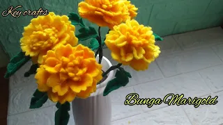 BUNGA MARIGOLD || BUNGA FLANEL || BUKET BUNGA || BUNGA MAHAR || KEY CRAFTS