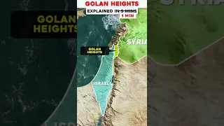 Golan Heights strategic तौर पर क्यों है Israel के लिए अहम? | Israel Mapping #shorts #ias