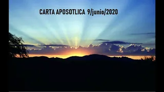 Carta Apostolica LLDM 9 DE JUNIO 2020