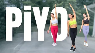 Full Body PiYO Workout No Equipment | Yoga Flow - Cardio - Balance |  Low Impact
