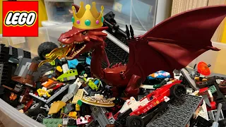 I found the BEST lego dragon of all time | bulk bin dig