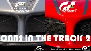 Forza Motorsport 2023 vs Gran Turismo 7 Comparison Graphics - Cars in the Track 2: Model Ferrari FXX