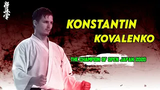 This is Konstantin Kovalenko (Russia) = The Champion of the 52 nd All Japan Open Karate Championship