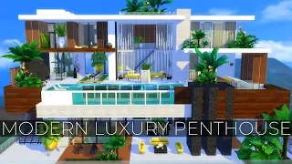 The Sims 4 Speed Build | MODERN LUXURY PENTHOUSE | NOCC