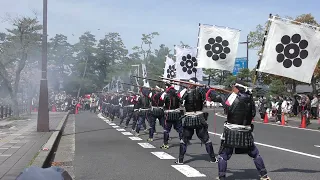 令和6年4月 松江武者行列 1回目(合同)演武