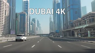 Sandy Skies - Dubai 4K - Driving Downtown