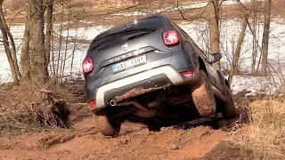 New Dacia Duster 2018 | 4x4 Driving footage in muddy terrain