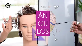 Cómo ENTENDER LOS ÁNGULOS 45, 90, 180 CORTE de cabello |  Corte y Estilo