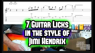 7 Guitar Licks in the Style of Jimi Hendrix with TAB