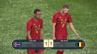 UEFA Nations League: 🇮🇸 Iceland vs 🇧🇪 Belgium (PES 2019 Simulation)