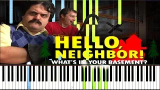 Hello Neighbor: What's In Your Basement - Random Encounters [Synthesia Piano Tutorial]