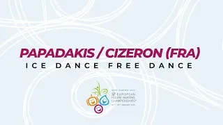 Papadakis/Cizeron (FRA) | Ice Dance Free | ISU European Figure Skating Championships | #EuroFigure