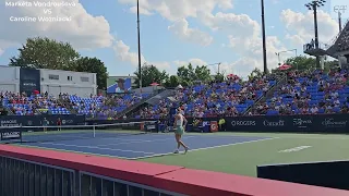 Markéta Vondroušová VS Caroline Wozniacki @TCtenniscanada @WTA @ATPTour #nbo2023