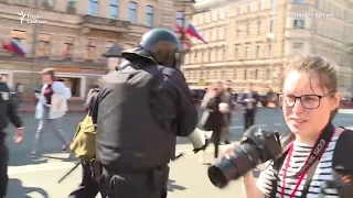 Разгон шествия демократов в Санкт Петербурге 1мая.